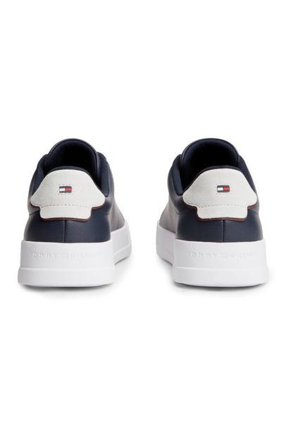 Tommy Hilfiger 5367 Pebble Grain Court Leather Sneakers Desert Sky