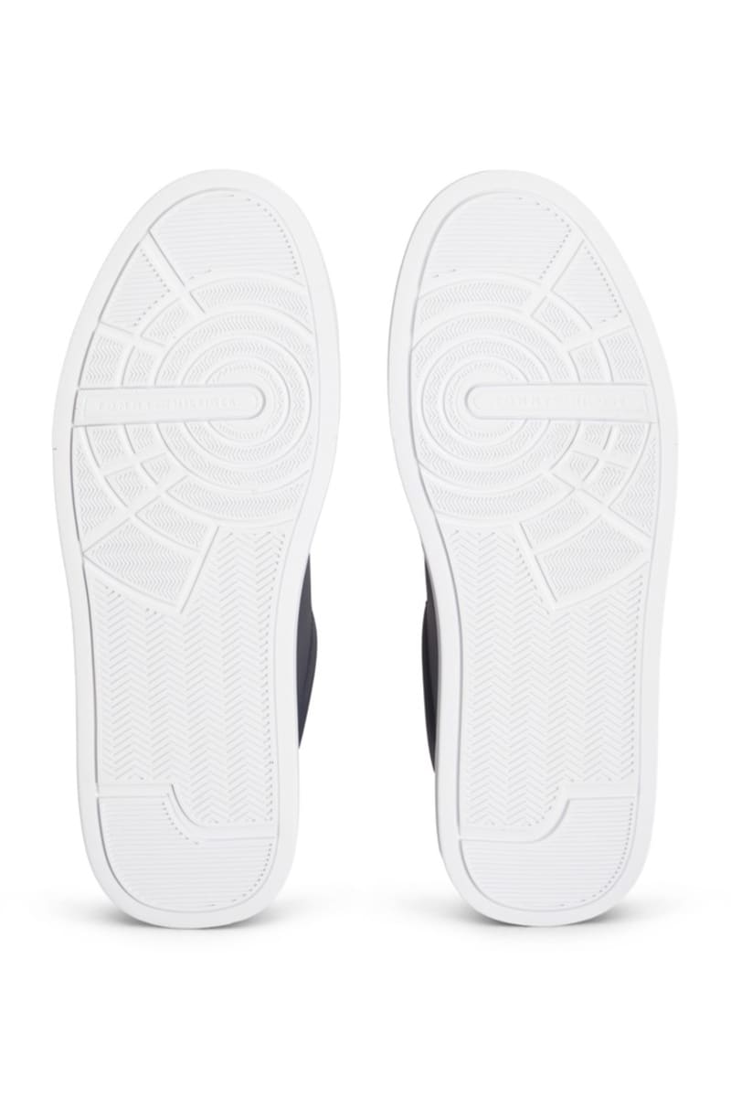 Tommy Hilfiger 5367 Pebble Grain Court Leather Sneakers Desert Sky