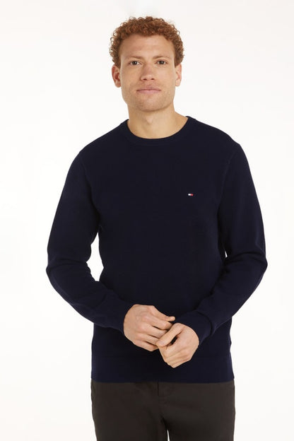 Hilfiger 36347 Ess Structure Crew Aw26 - NVY BLU