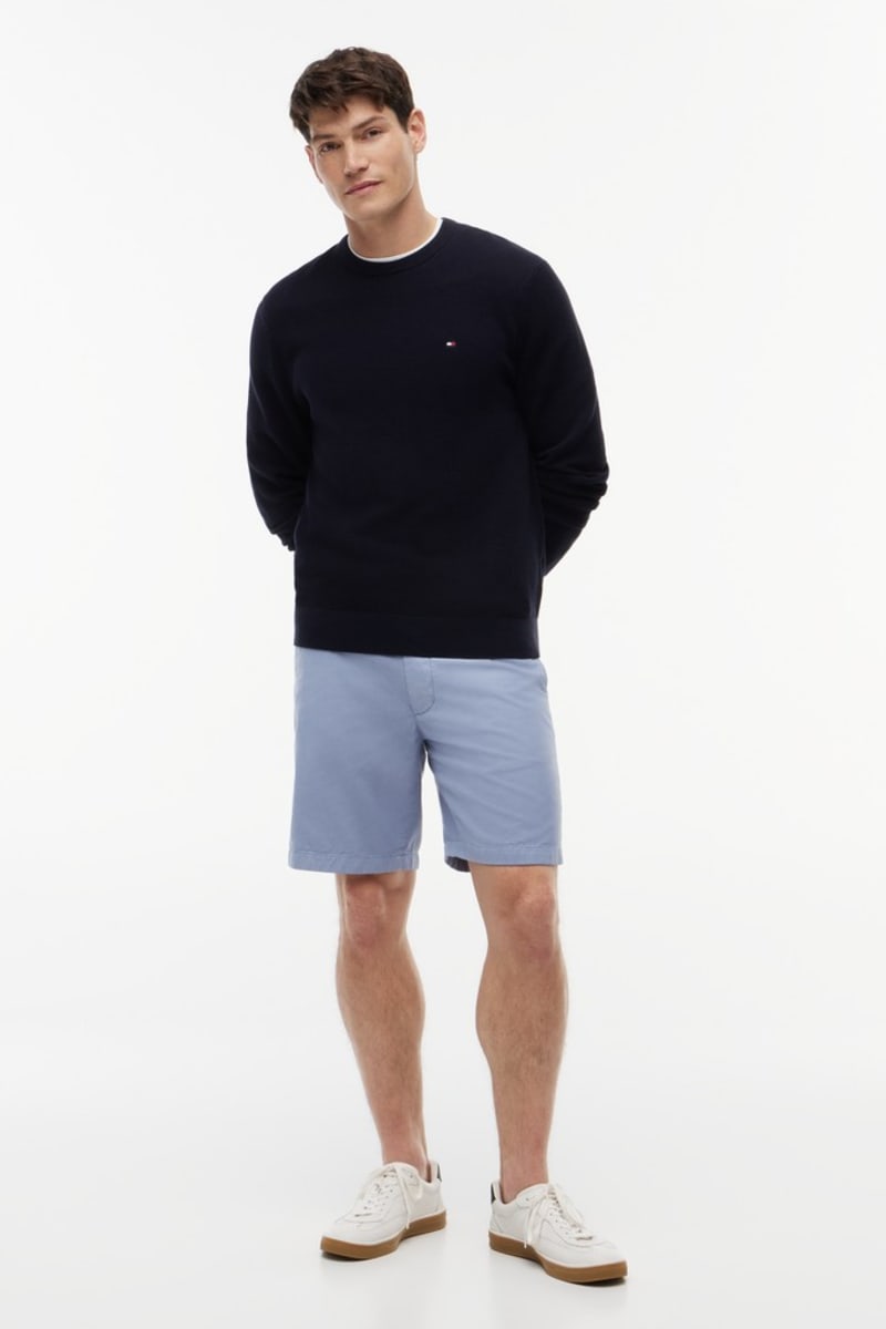 Hilfiger 36347 Ess Structure Crew Aw26 - NVY BLU