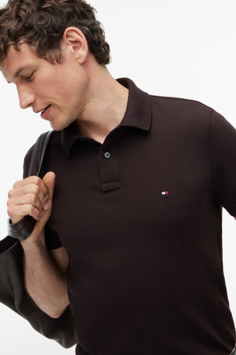 Hilfiger 1985 Reg Polo Aw26 - CHOCOLATE