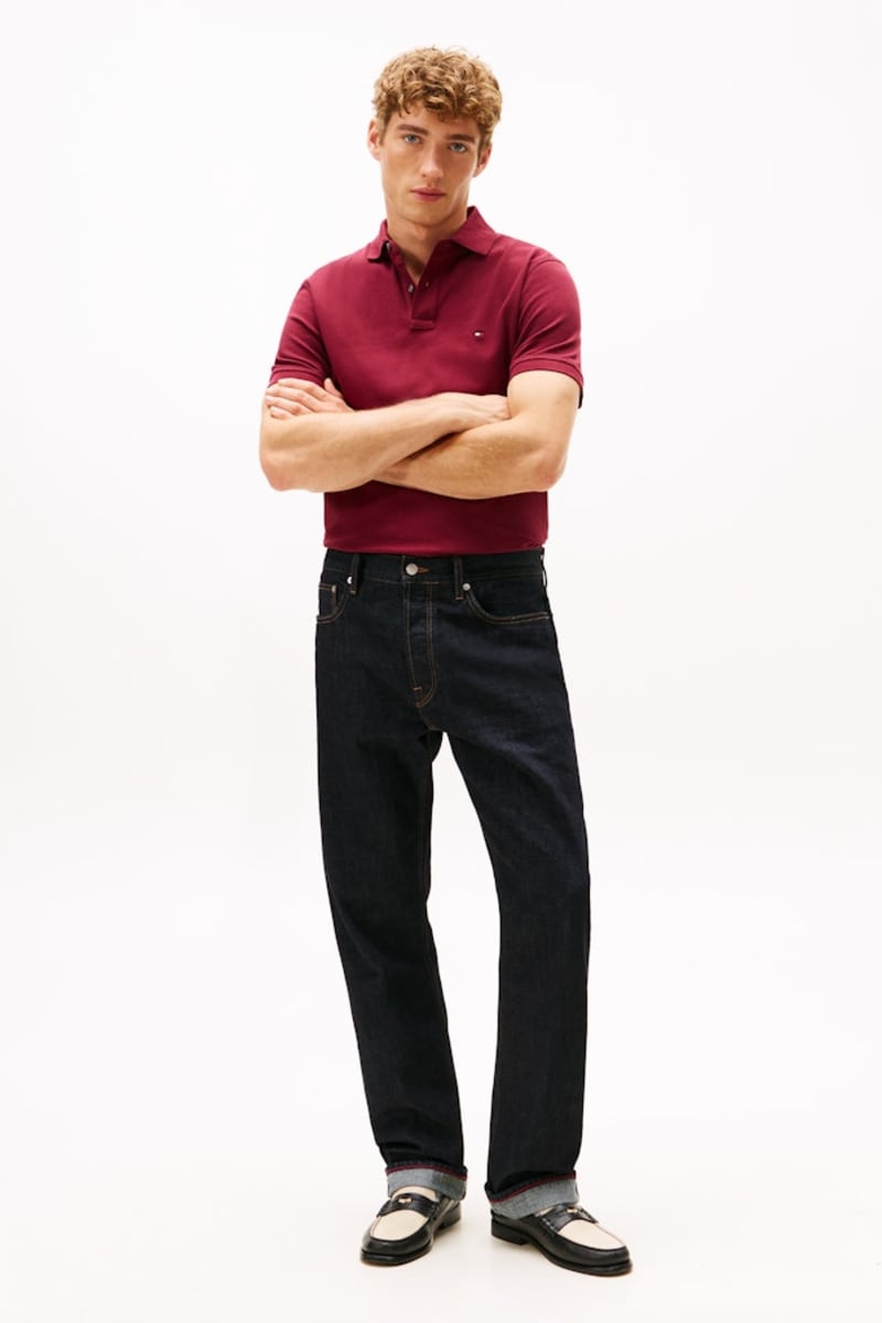Hilfiger 1985 Reg Polo Aw26 - BURGUNDY