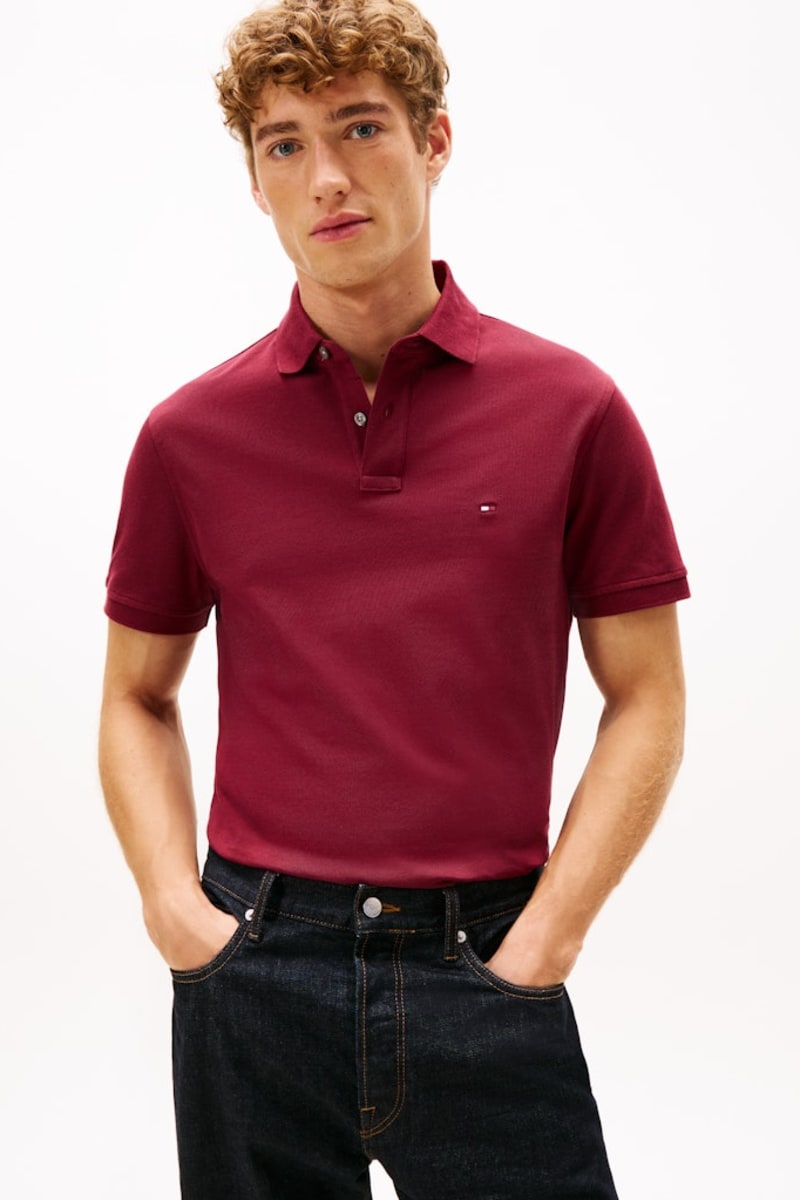 Hilfiger 1985 Reg Polo Aw26 - BURGUNDY