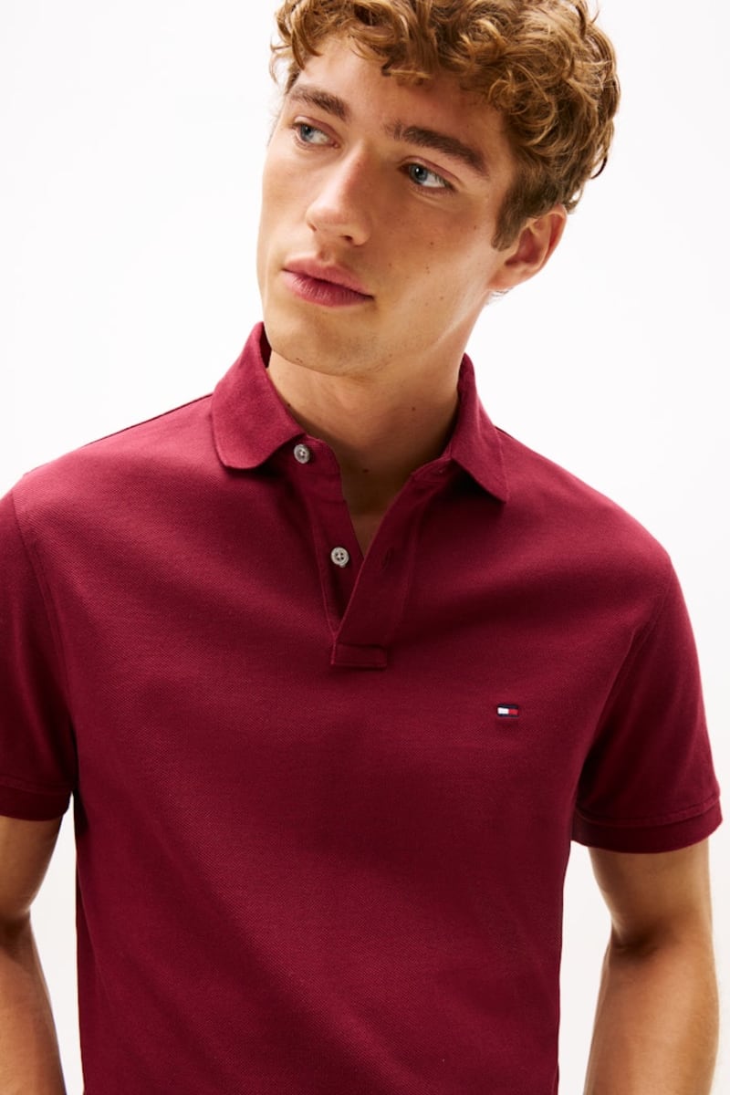 Hilfiger 1985 Reg Polo Aw26 - BURGUNDY