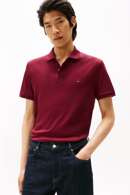 Hilfiger Liquid Cotton Polo Aw26 - BURGUNDY