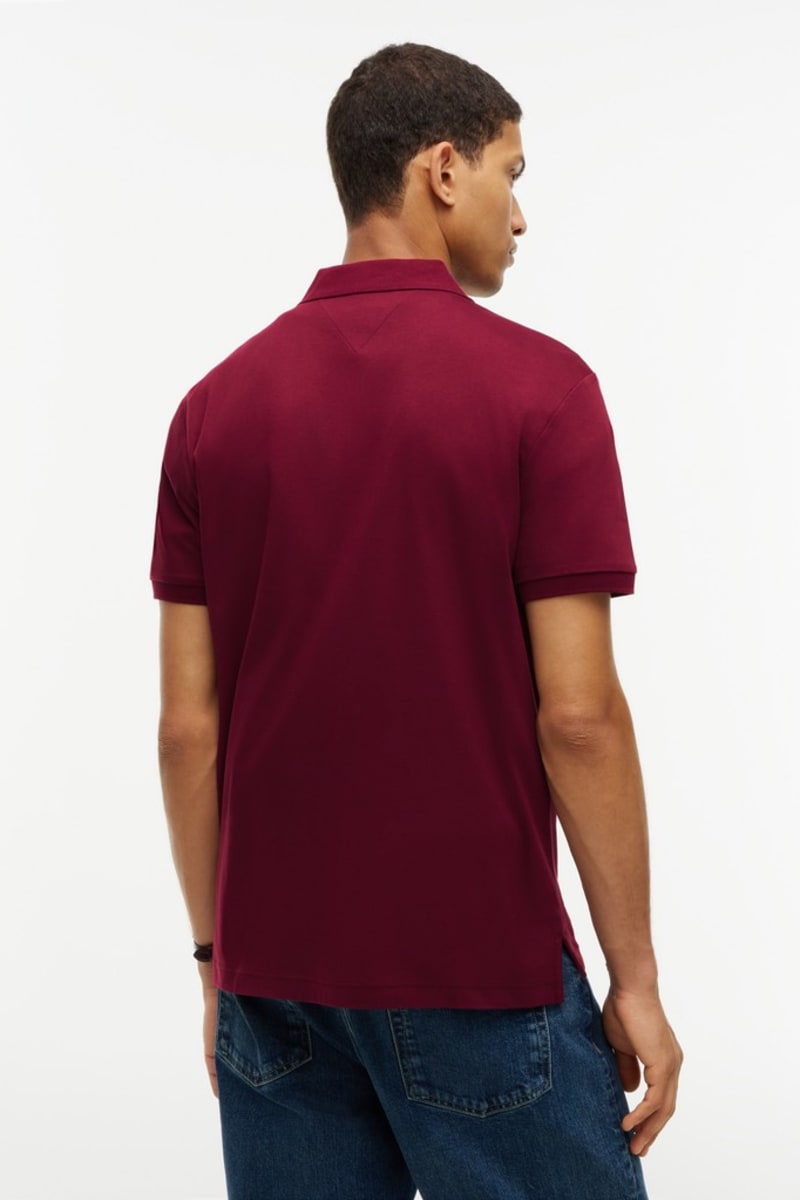 Hilfiger Liquid Cotton Polo Aw26 - BURGUNDY
