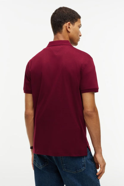 Hilfiger Liquid Cotton Polo Aw26 - BURGUNDY