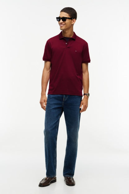 Hilfiger Liquid Cotton Polo Aw26 - BURGUNDY