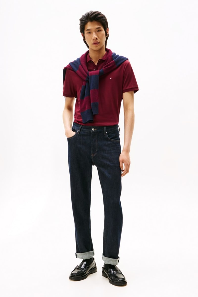 Hilfiger Liquid Cotton Polo Aw26 - BURGUNDY