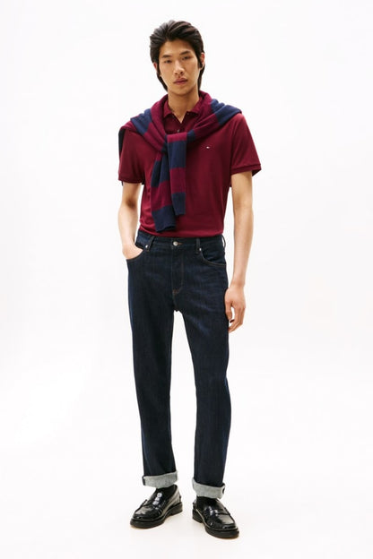 Hilfiger Liquid Cotton Polo Aw26 - BURGUNDY