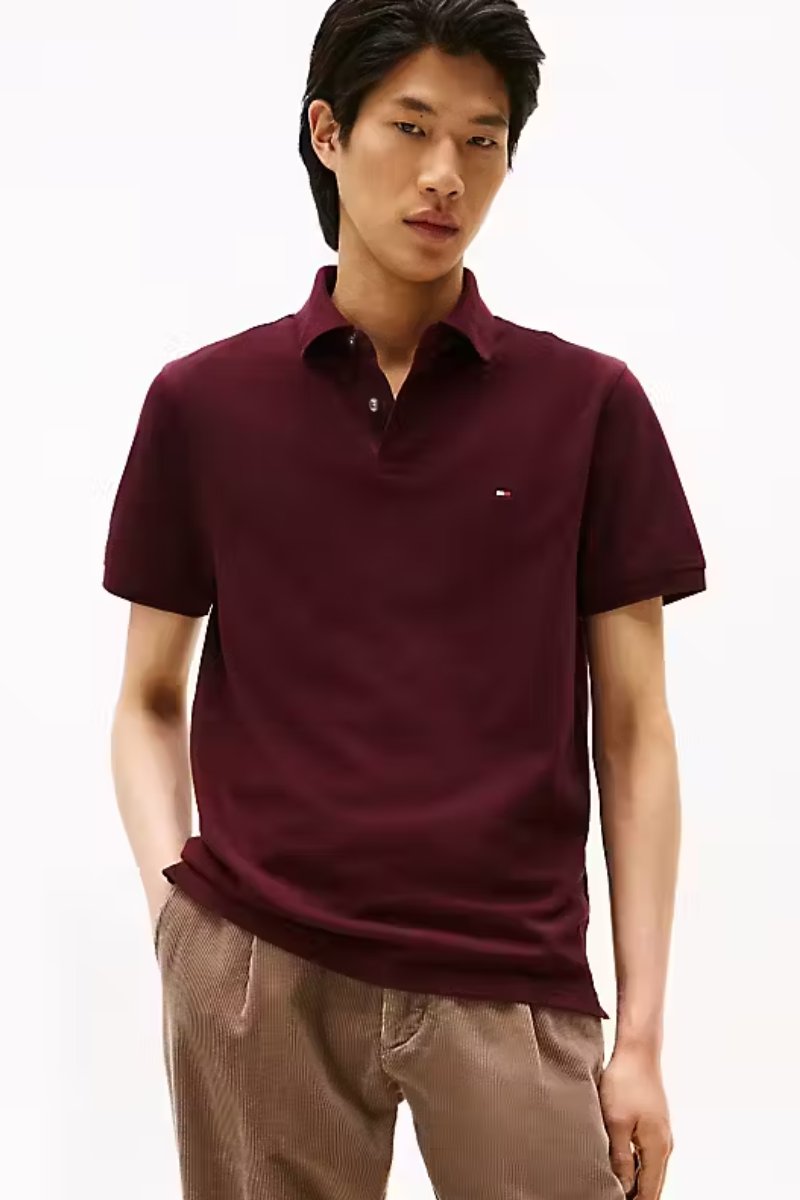 Tommy Hilfiger 1985 Reg Poloshirt Burgundy