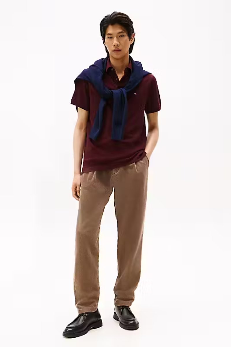 Tommy Hilfiger 1985 Reg Poloshirt Burgundy