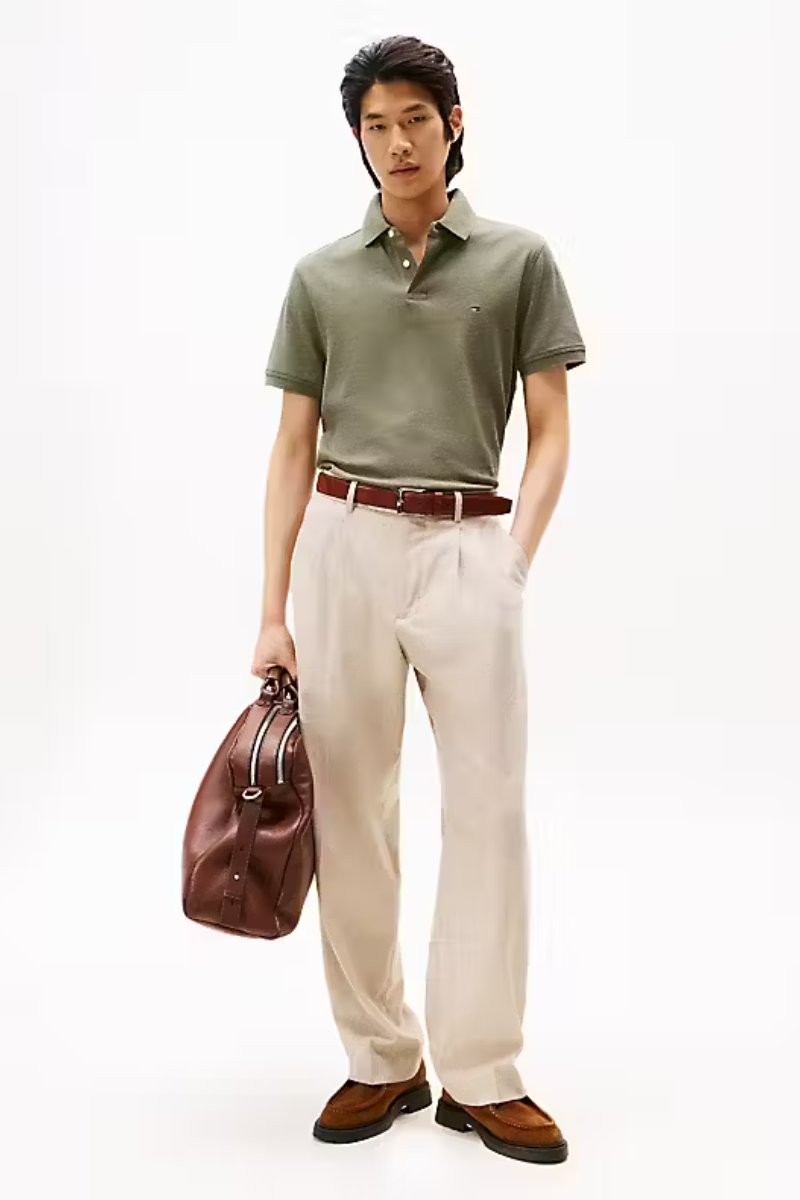 Tommy Hilfiger 1985 Reg Poloshirt Olive