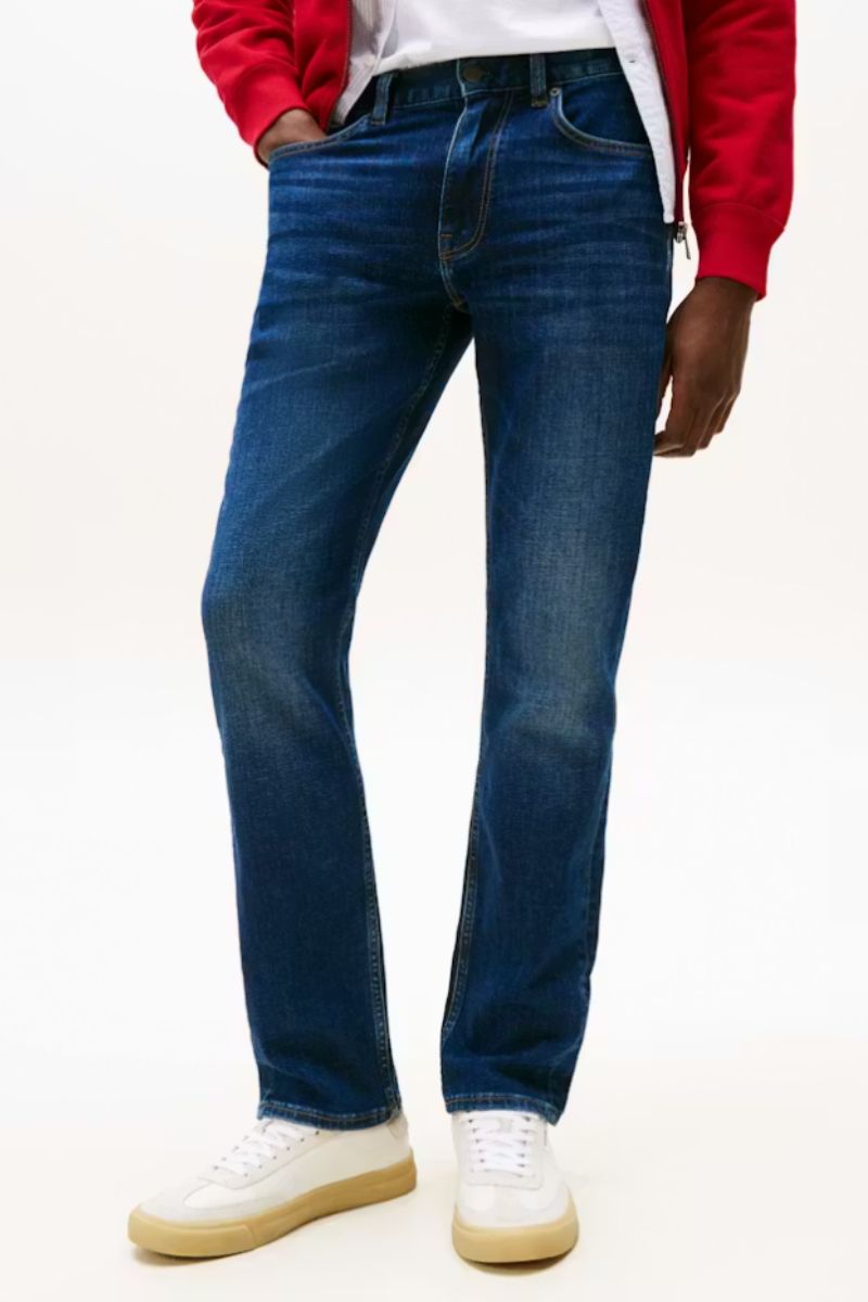 Tommy Hilfiger 39034 Core Denton Straight Fit Jean in Dark Blue, front view