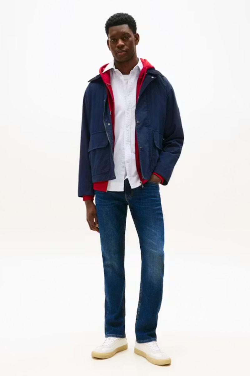 Tommy Hilfiger 39034 Core Denton Straight Fit Jean in Dark Blue, back view