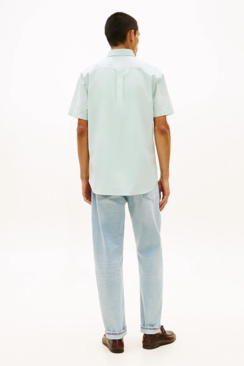 Tommy Hilfiger 42285 SS Oxford Solid Shirt Mint