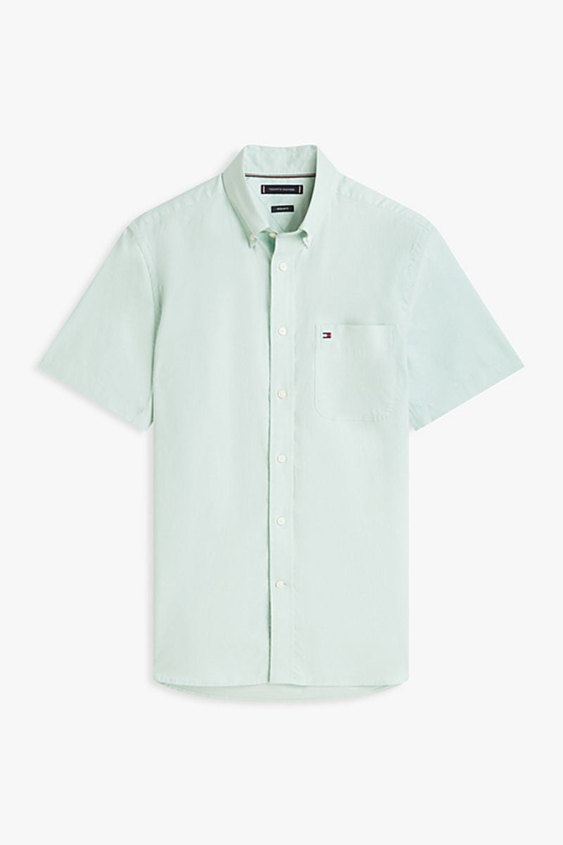 Tommy Hilfiger 42285 SS Oxford Solid Shirt Mint