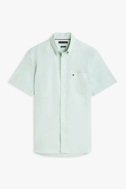 Tommy Hilfiger 42285 SS Oxford Solid Shirt Mint