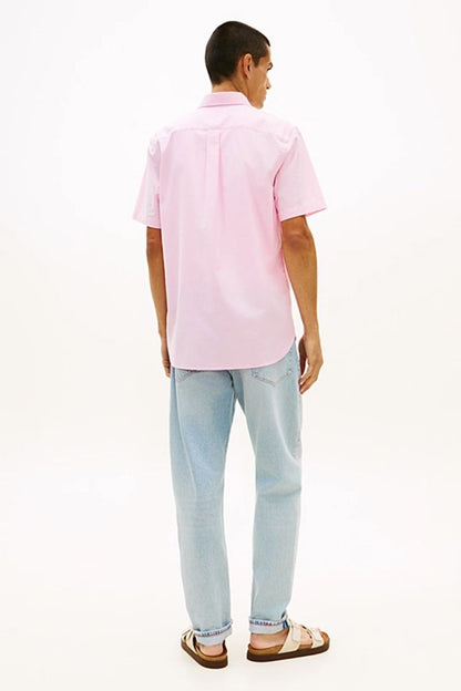 Tommy Hilfiger 42285 SS Oxford Solid Shirt Rose