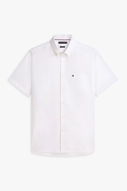 Tommy Hilfiger 42285 SS Oxford Solid Shirt White