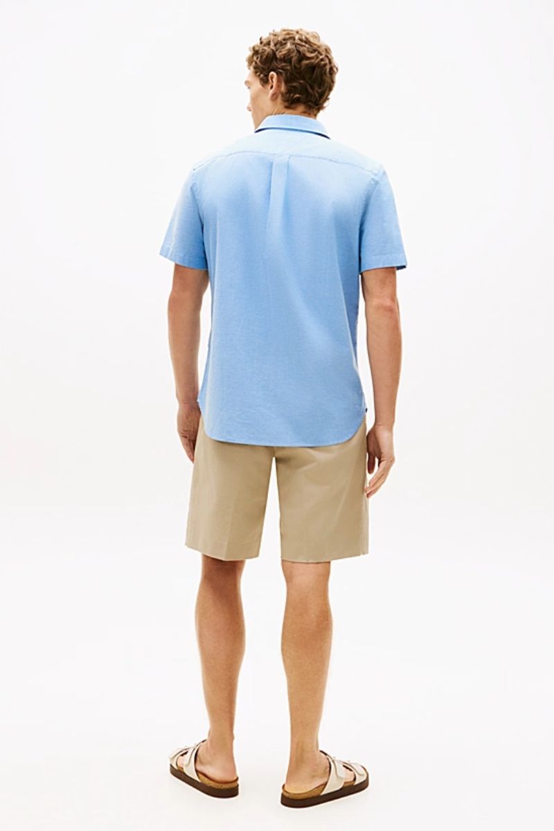 Tommy Hilfiger SS Oxford Solid Shirt Blue