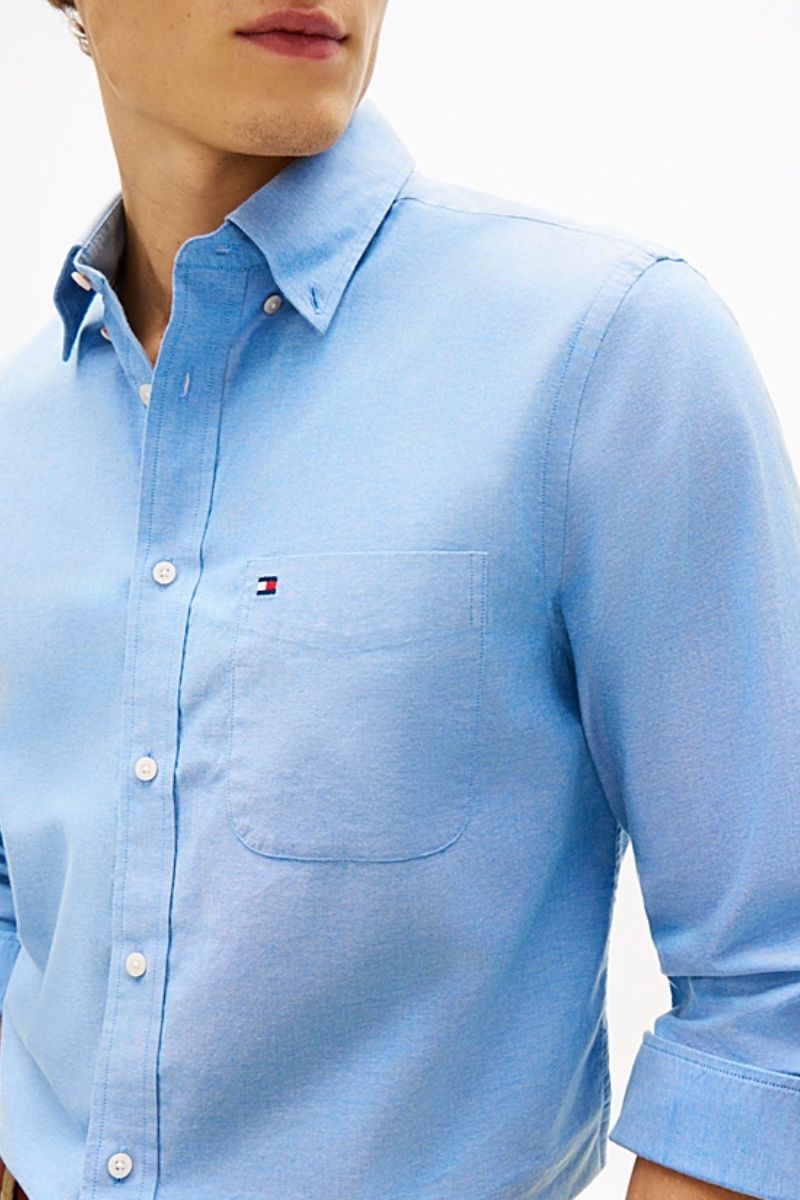 Tommy Hilfiger 42287 Oxford Solid Shirt Blue