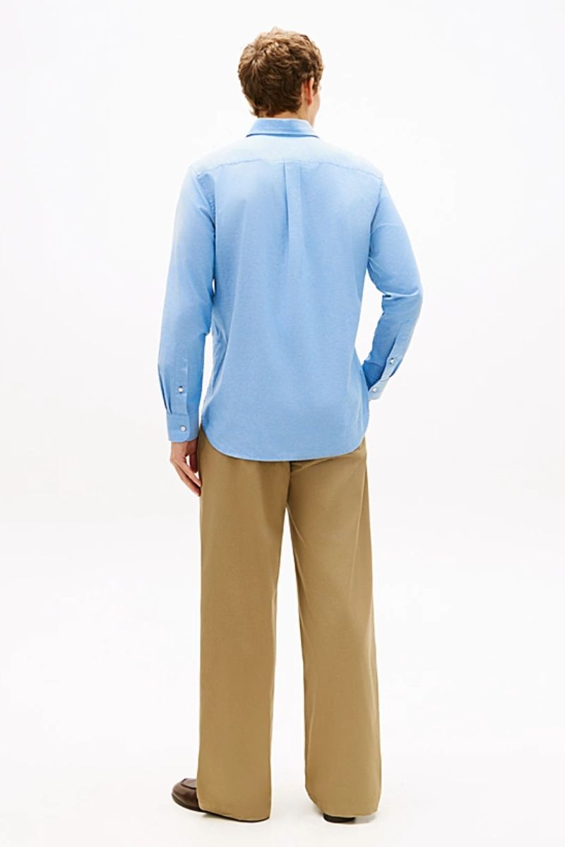 Tommy Hilfiger 42287 Oxford Solid Shirt Blue