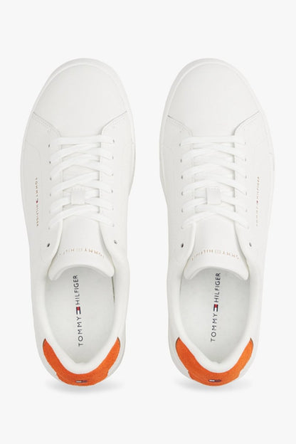 Tommy Hilfiger 5367 Court Leather Detail Ecru