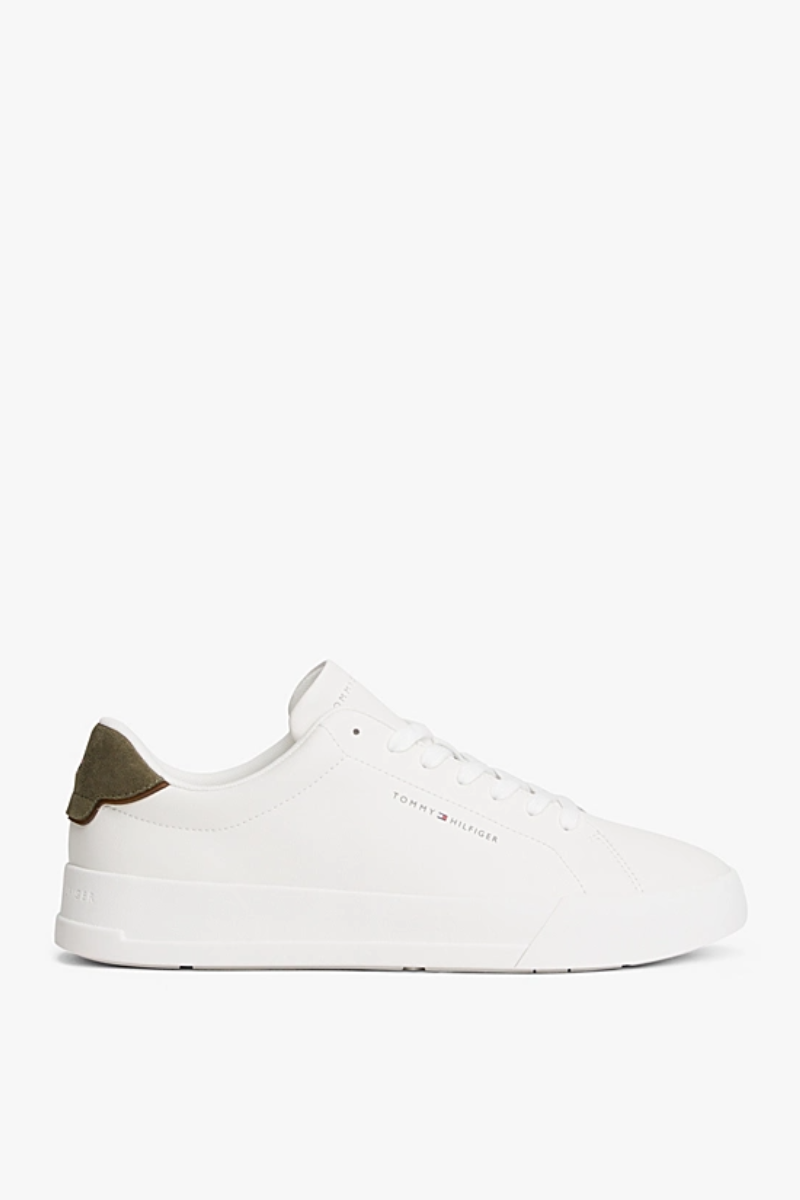 Tommy Hilfiger 5367 Court Leather Detail Ecru