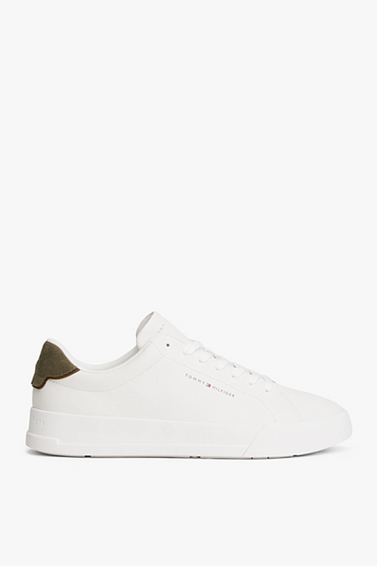 Tommy Hilfiger 5367 Court Leather Detail Ecru
