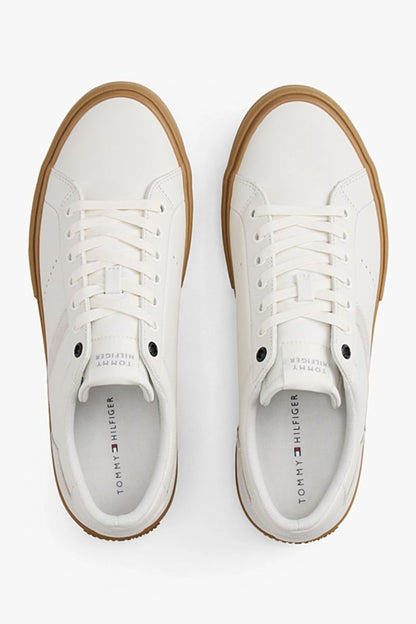 Tommy Hilfiger 5626 Hi Vulc Leather Ecru