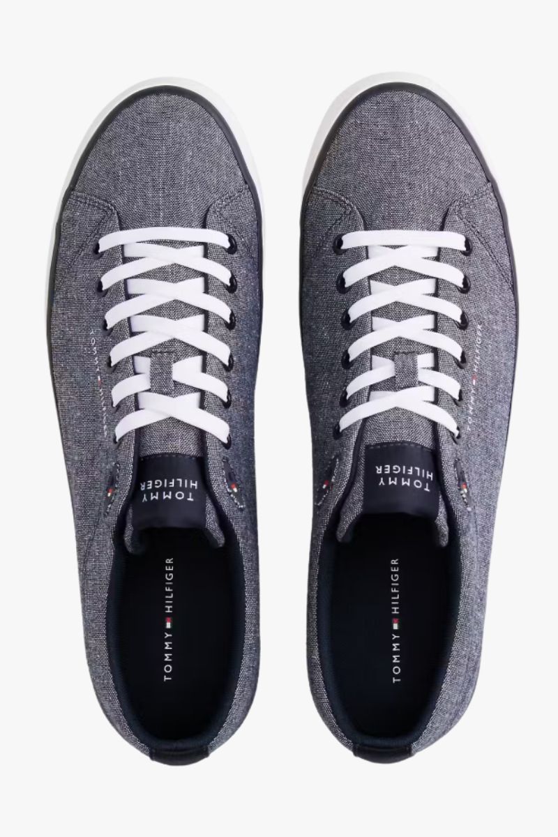 Tommy Hilfiger 5818 Hi Vulc Chambray Shoes Navy