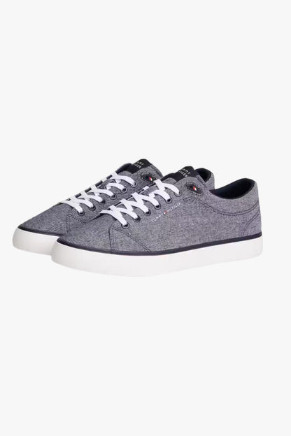 Tommy Hilfiger 5818 Hi Vulc Chambray Shoes Navy