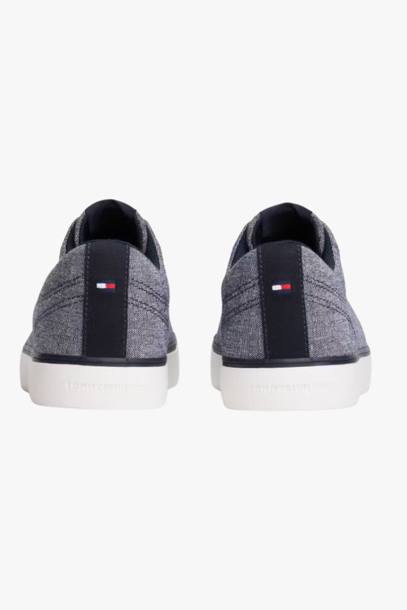 Tommy Hilfiger 5818 Hi Vulc Chambray Shoes Navy