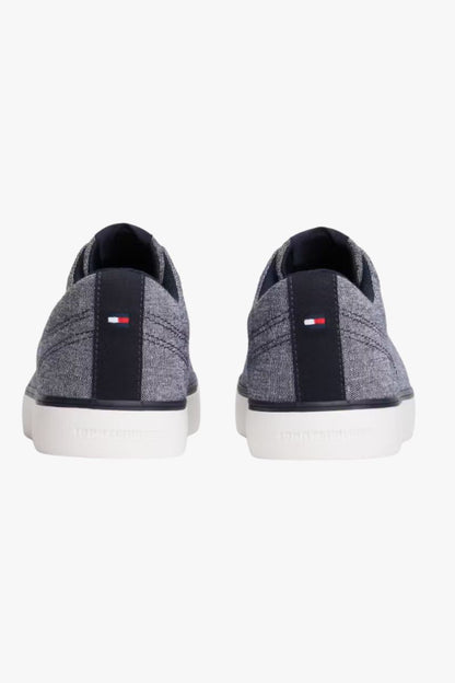 Tommy Hilfiger 5818 Hi Vulc Chambray Shoes Navy