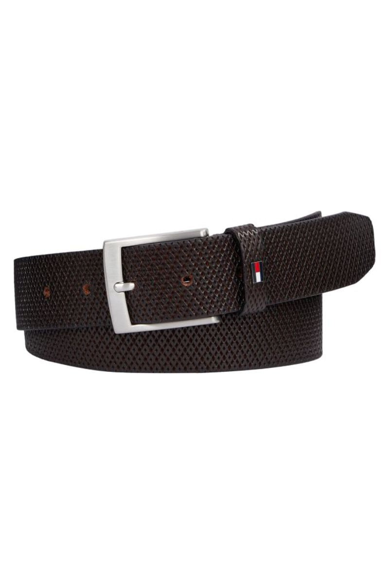 Tommy Hilfiger Adan 3.5 Texture Belt Brown