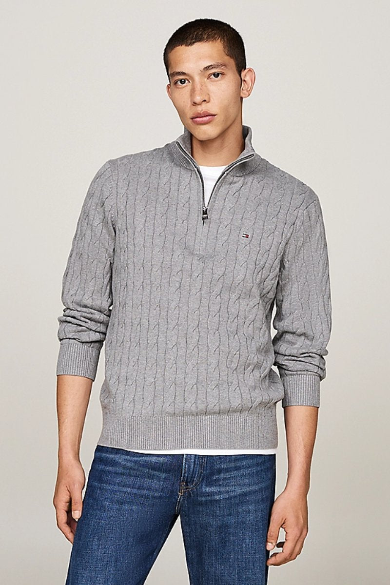 Tommy Hilfiger Classic Cotton Cable Grey