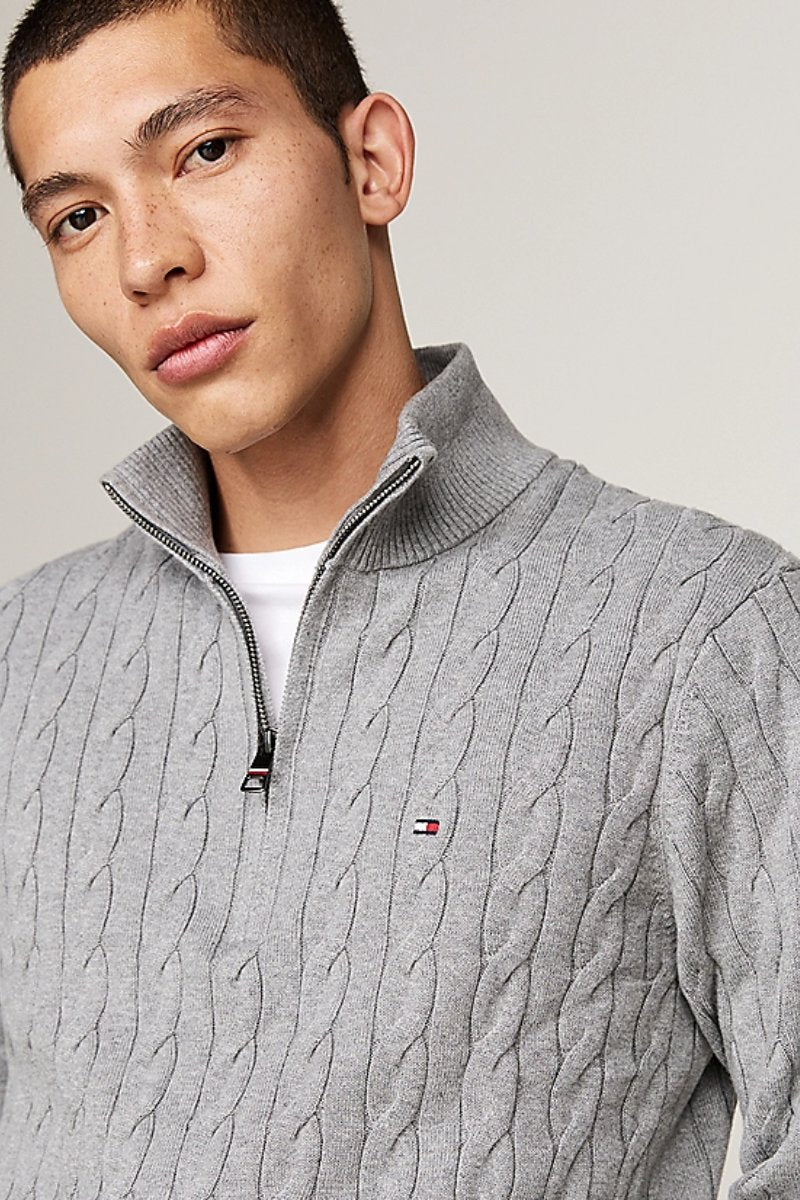 Tommy Hilfiger Classic Cotton Cable Grey