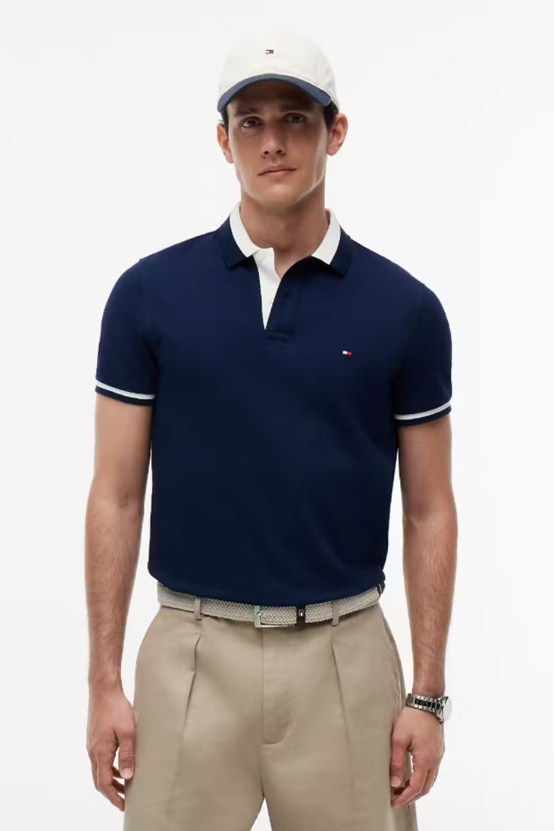 Tommy Hilfiger Contrast Collar Block Navy