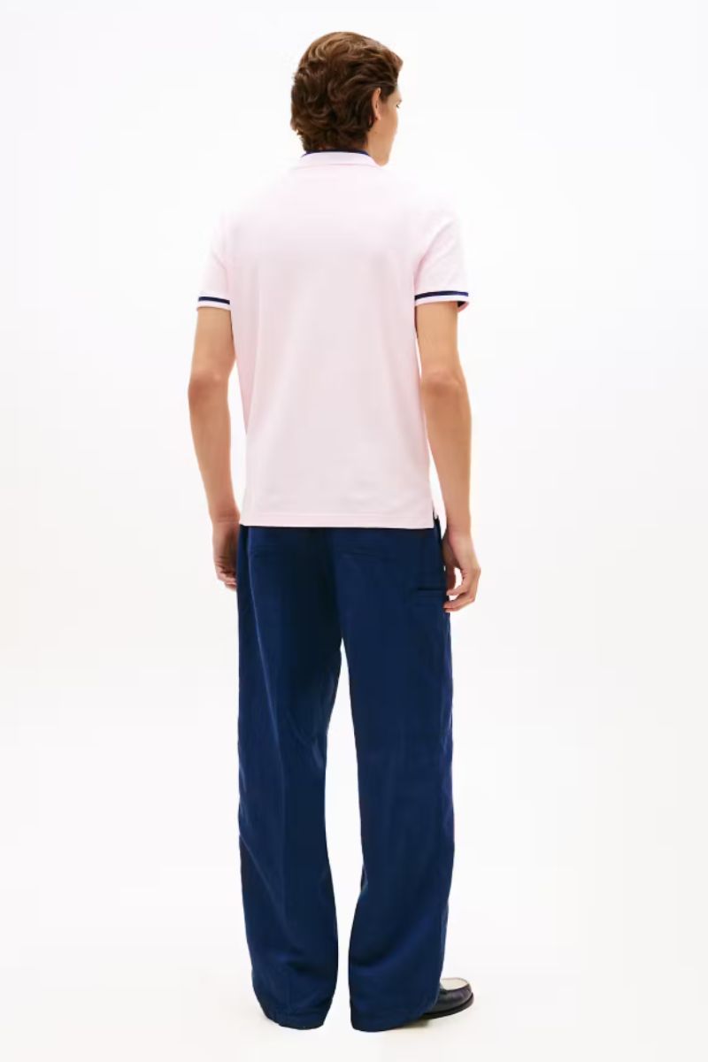 Tommy Hilfiger Contrast Collar Block Pink Lily
