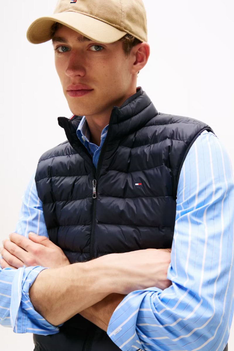 Tommy Hilfiger 39989 Core Packable Recycled Gilet Navy — view 2