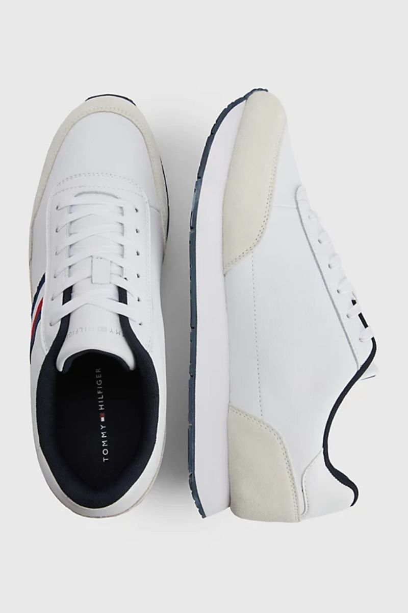Tommy Hilfiger CORE EVA RUNNER CORPORATE LEA White - Free delivery