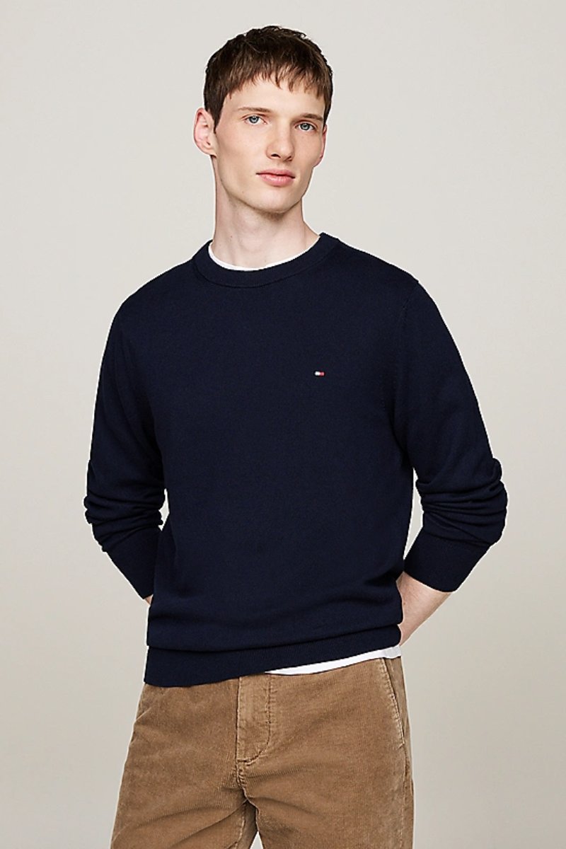 Tommy Hilfiger Pima Cotton Cashmere Navy