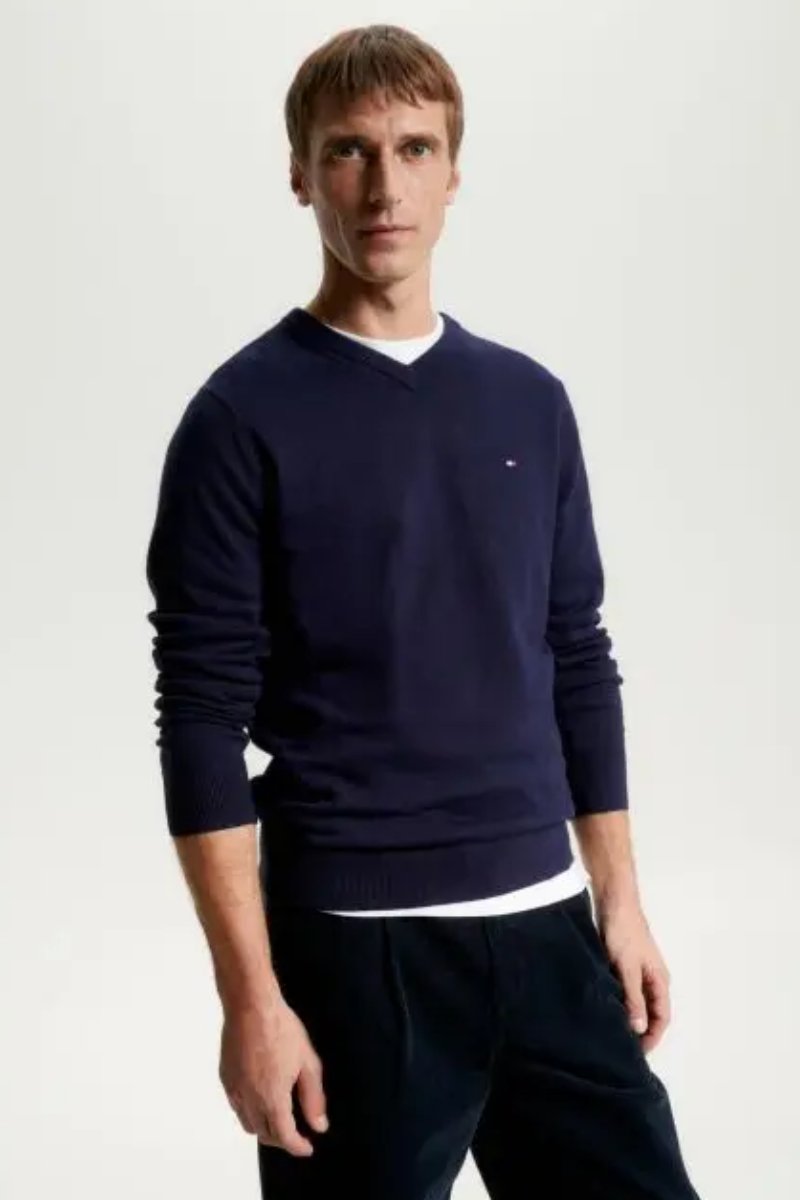 Tommy Hilfiger Pima Cotton Cashmere V-Neck