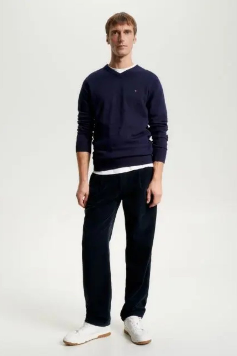 Tommy Hilfiger Pima Cotton Cashmere V-Neck