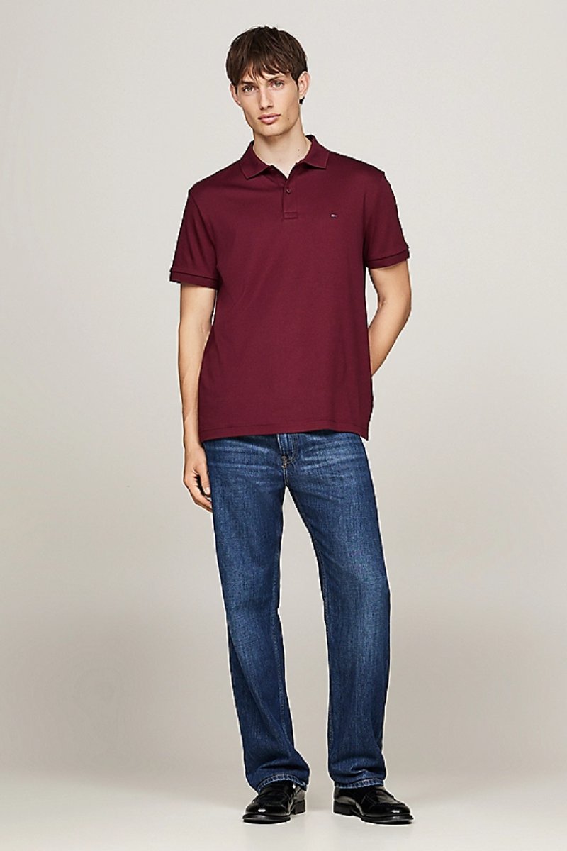 Tommy Hilfiger Liquid Cotton Polo Rouge