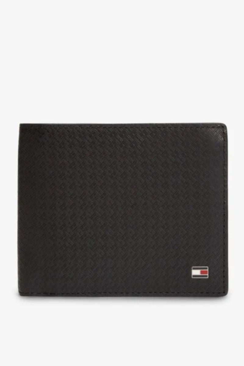 Tommy Hilfiger Embossed CC &amp; Coin Wallet Black