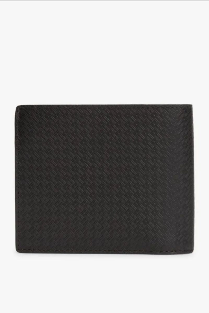 Tommy Hilfiger Embossed CC &amp; Coin Wallet Black