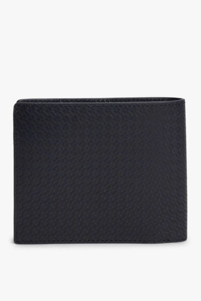 Tommy Hilfiger Embossed CC &amp; Coin Wallet Navy