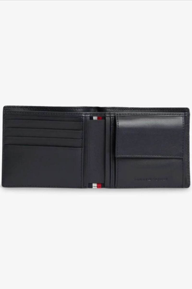 Tommy Hilfiger Embossed CC &amp; Coin Wallet Navy
